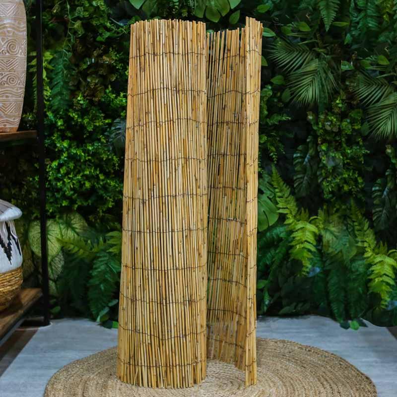 Divisórias e biombos de bambu tratado