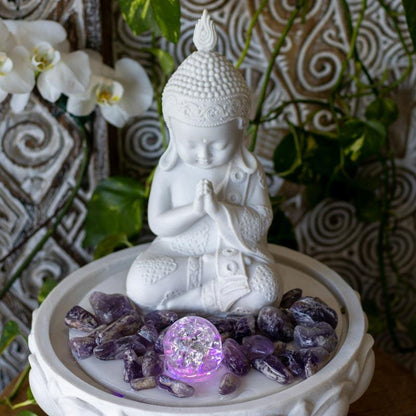 fonte água marmorite monge meditação paz fengshui espiritual zen buda tranquilidade decoração interiores loja artesintonia monge fonte de água 04