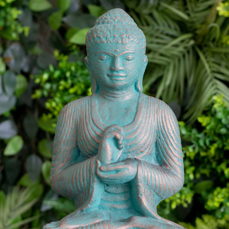 estatua escultura buda cimento artesanato zen budismo jardim casa decoracao design feng shui comprar loja artesintonia 