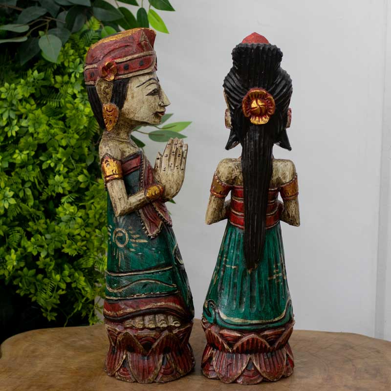 rama sita casal mitologia bal balinesa balines arte artesanato handmade madeira entalhada decor decoration decorativo