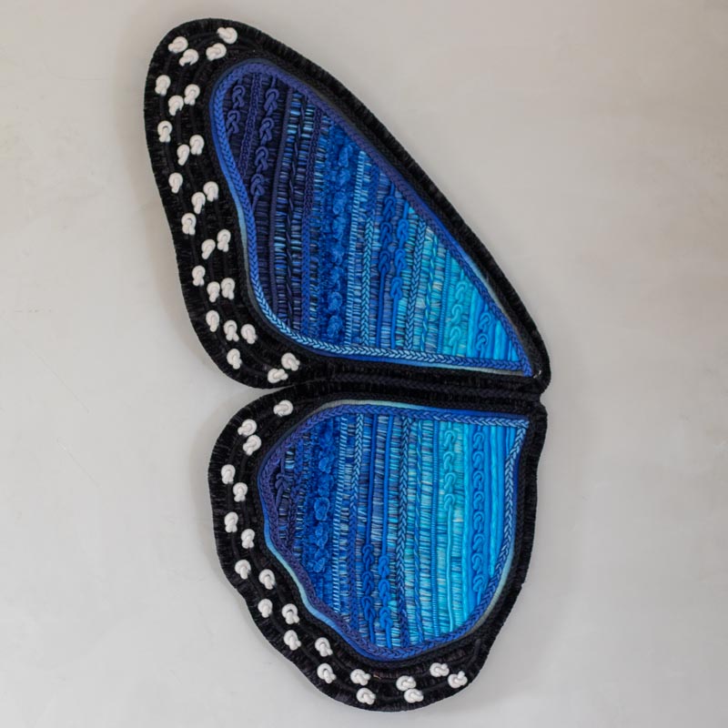 borboleta asas simbolo espiritual morpho artista plastico glauber arte manual decoracao casa parede azul comprar loja artesintonia