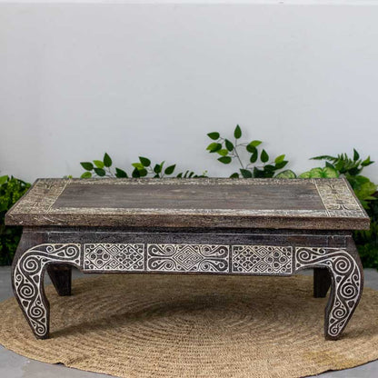 mesa centro madeira  decorativa étnica étnico étnicos bali balinês balinesa decor decoração decoration arte artesanato handmade wood pátina