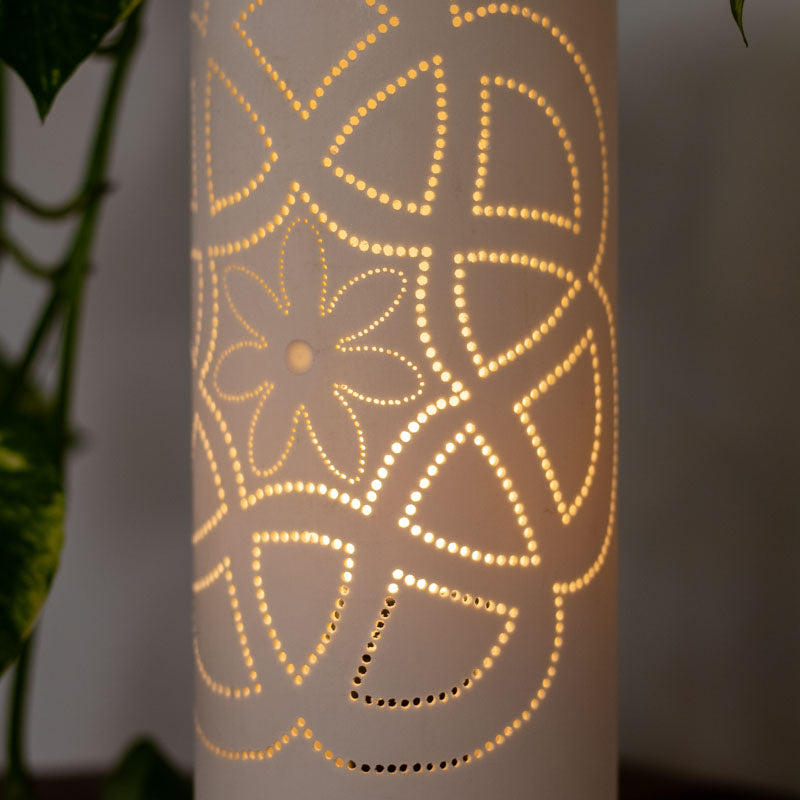 abajur luminaria mesa mandala om zen iluminação casa decoração pvc sustentavel brasil artesanato luz tranquilidade loja artesintonia 02