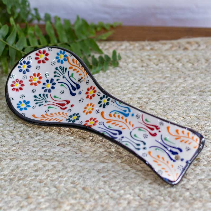 descanso colher ceramica turca artesanato cozinha decoracao cores cozinhar cultura mesa posta comprar loja artesintonia