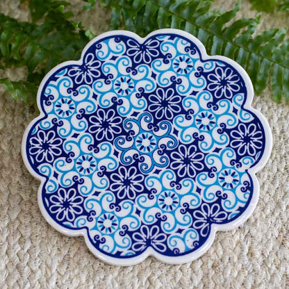 descanso panela decorativo turco ceramica artesanal pinturas desenho mosaico mesa cozinha comprar loja artesintonia