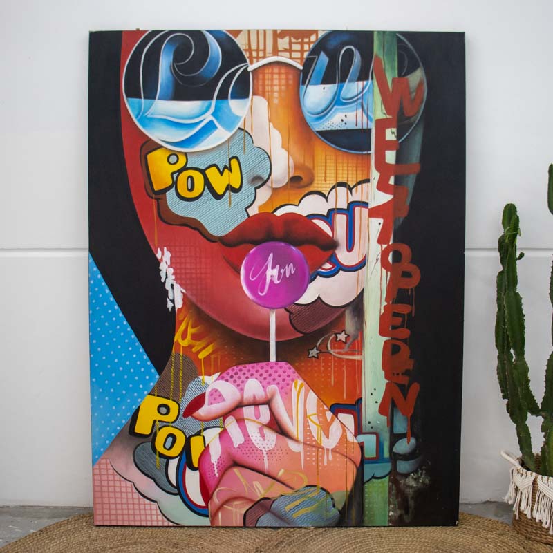 tela pintura quadro arte bali popart cores estilo decoracao parede comprar loja artesintonia