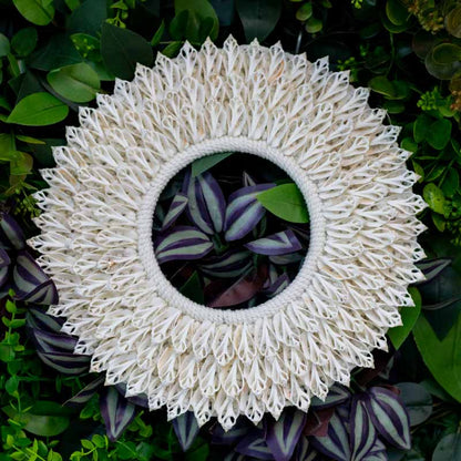 colar decorativo branco home decor decoracao boho artesanal artesanato bali indonesia artesintonia