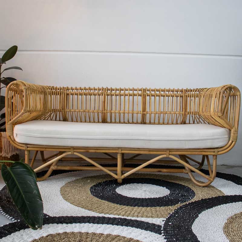 sofa rattan fibra natural artesanato bali indonesia estilo boho chic decoracao casa sala ambientes design interior comprar loja artesintonia