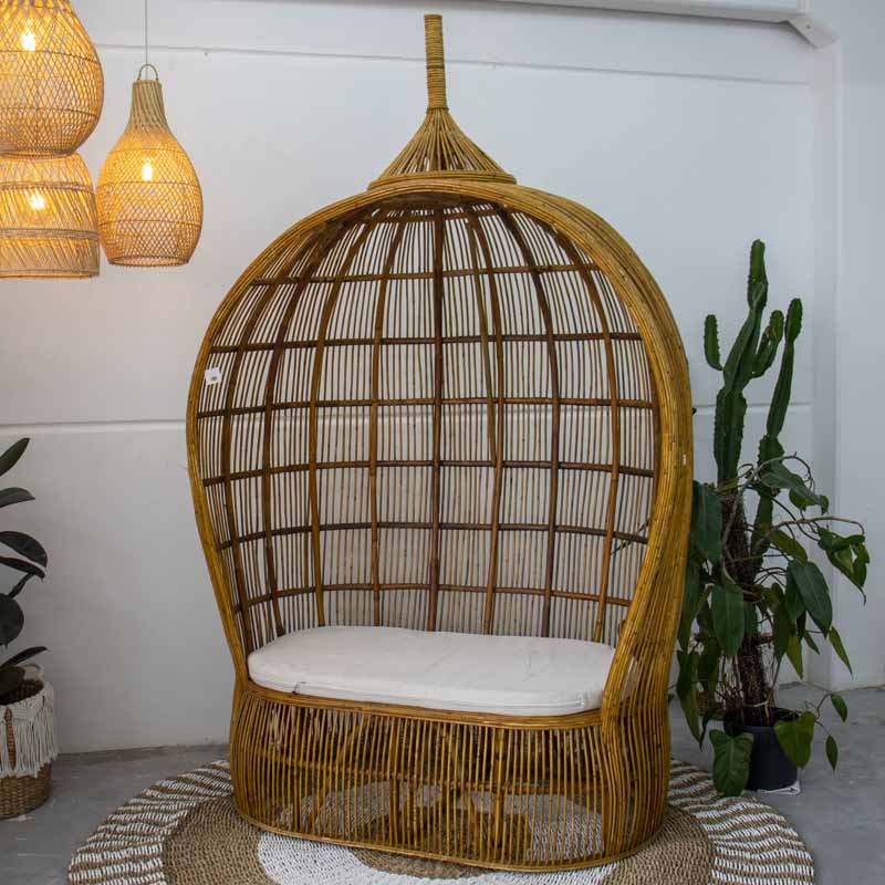 ninho rattan decorativo home decor artesanato bali arte indonesia moveis artesintonia