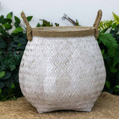 Bamboo Basket and Rope Patina