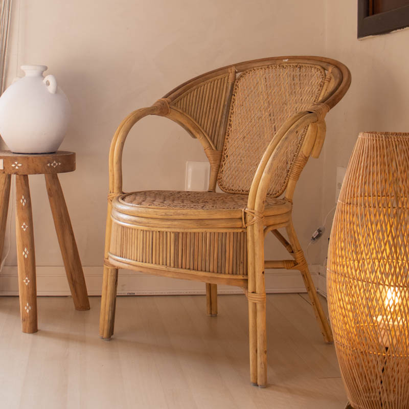 cadeira rattan artesanal bali indonesia decoracao casa jardim conforto boho chic comprar loja artesintonia