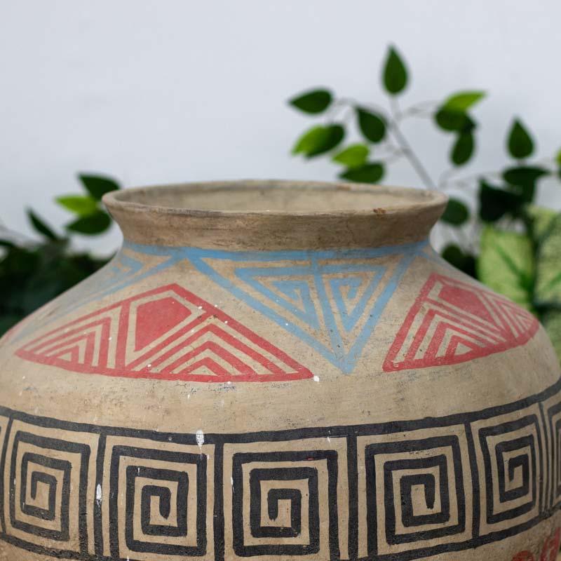 vaso ceramica bali indonesia artesanato etnico decoracao jadim home decor casa pintura natural design boho decor comprar rustico loja artesintonia 