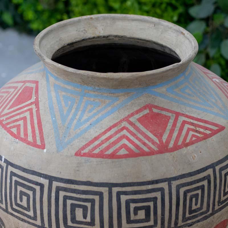 vaso ceramica bali indonesia artesanato etnico decoracao jadim home decor casa pintura natural design boho decor comprar rustico loja artesintonia 