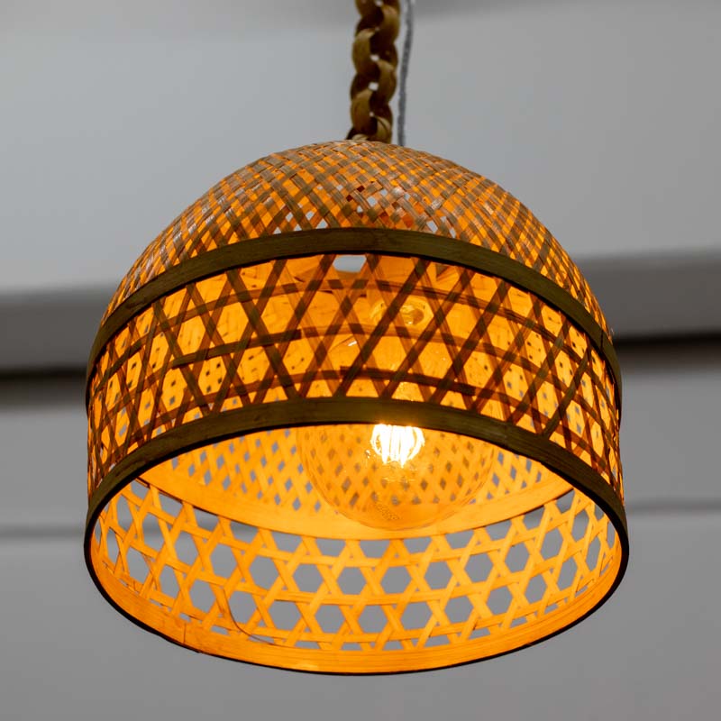 luminária pendente rattan fibra natural bali indonésia sustentavel artesanal decoração ambientes iluminação estilo boho tropical tegal loja artesintonia 01