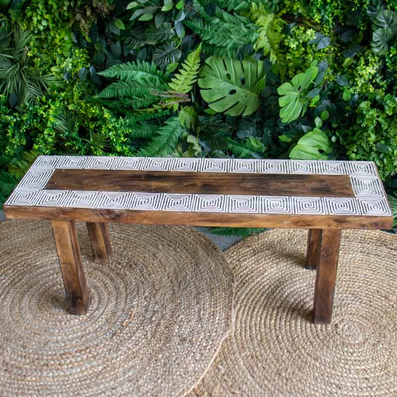 banco madeira entalhado etnico timor bali indonesia decracao rustico artesanato design interiores comprar loja artesintonia