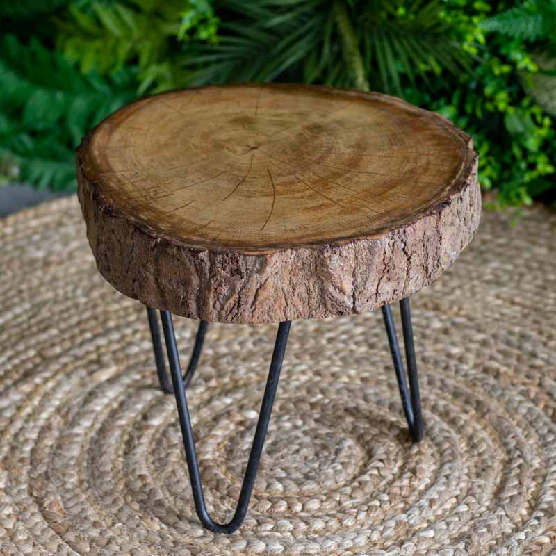 mesa centro madeira rustica tronco arvore teca resistente artesanato bali indonesia decoracao sala casa varanda design interiores comprar loja artesintonia 