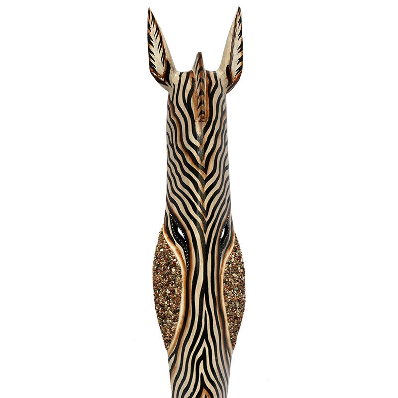 Zebra Mask w/ Stones 100cm