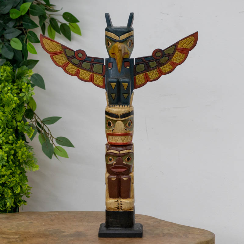 totem vermelho artesanal toteismo decorativo artesanal artesanato bali indonesia home decor madeira aborigene primitivo artesintonia 1