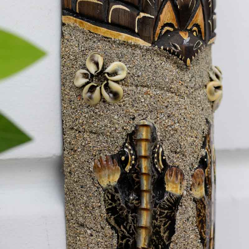 mascara carranca decorativa madeira areia jateada geckos lagarto bali indonesia areita jateada artesintonia 1