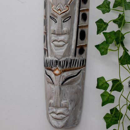 mascara decorativa antique madeira patina faces bali indonesia decor artesintonia 1