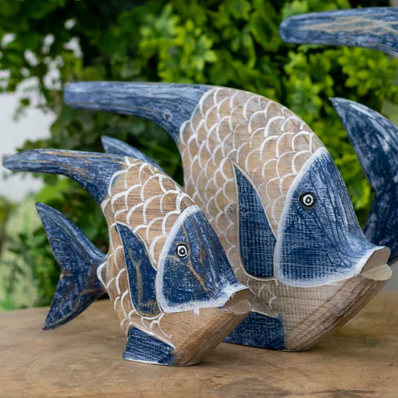 peixe madeira pátina trio objeto decorativo home decoration fish bali indonésia loja comprar artesintonia