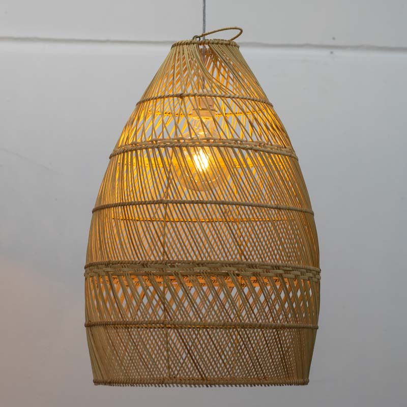 Luminária / Lustre Bingin em Rattan Bali