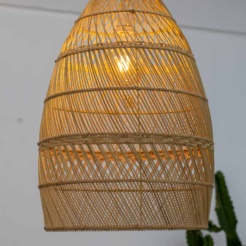 Luminária / Lustre Bingin em Rattan Bali