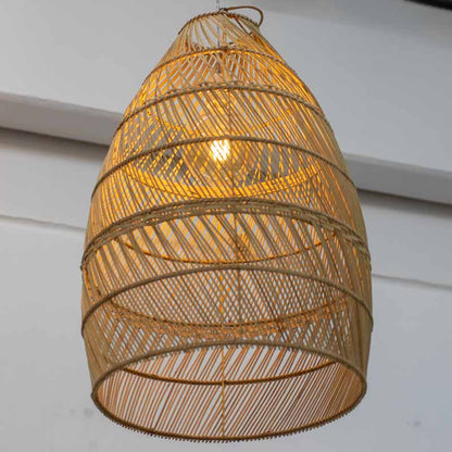 Luminária / Lustre Bingin em Rattan Bali