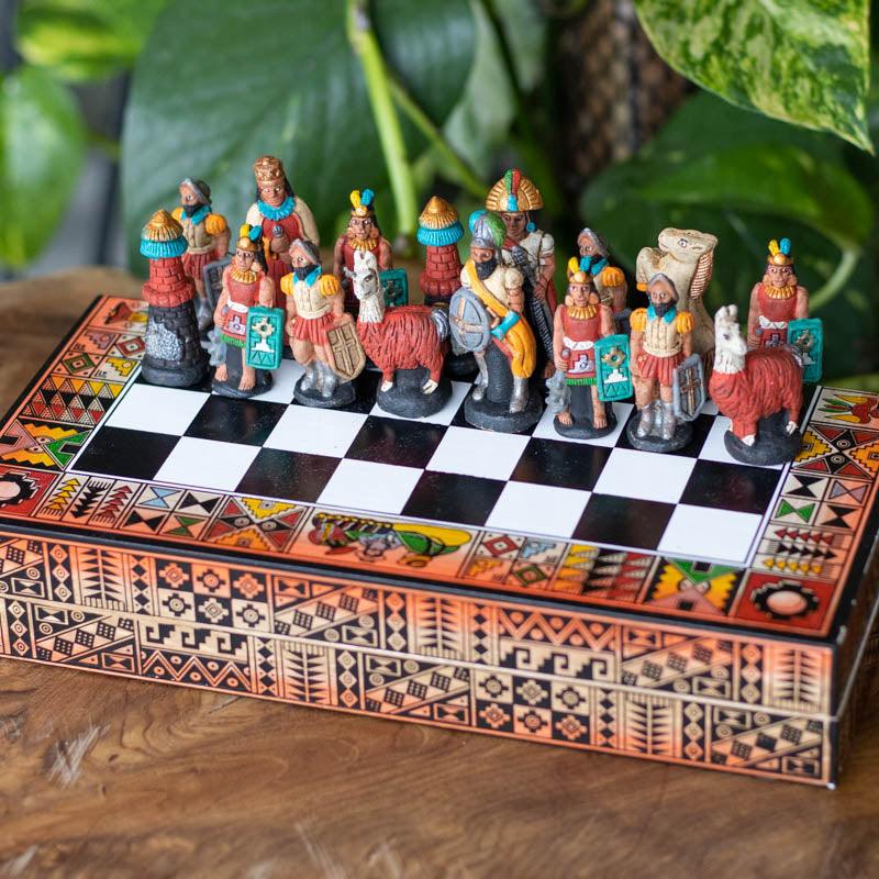 Jogo xadrez tabuleiro grande com peças