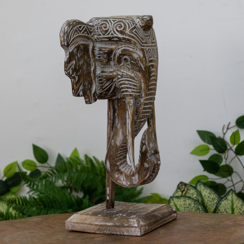 escultura elefante etnico cabeca madeira bali indonesia entalhado artesanal loja artesintonia decoracao 02