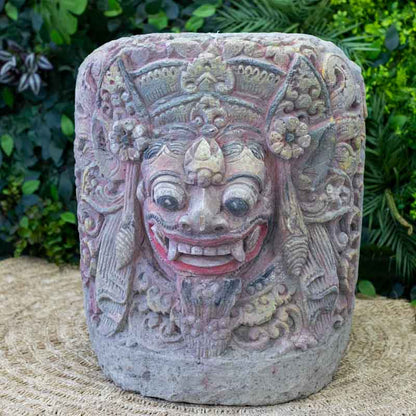 vaso sand stone barong artesanato bali indonesia decoracao casa jardim garden zen cultura simbolo espiritual protecao comprar loja artesintonia