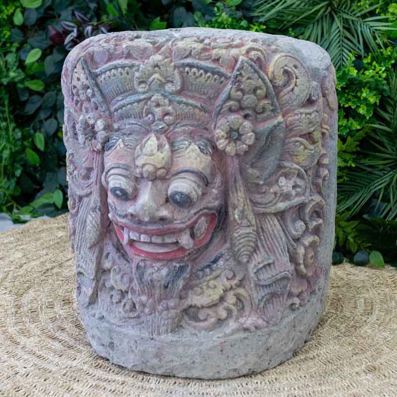 vaso sand stone barong artesanato bali indonesia decoracao casa jardim garden zen cultura simbolo espiritual protecao comprar loja artesintonia