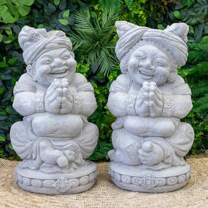 par esculturas lime stone rocha bali bolobolo indonesia decoracao jardim zen garden alegria felicidade saudacao cultura estatuas comprar loja artesintonia 