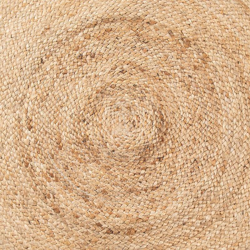 Alfombra fibra coco redonda 100cm marron — Zurione