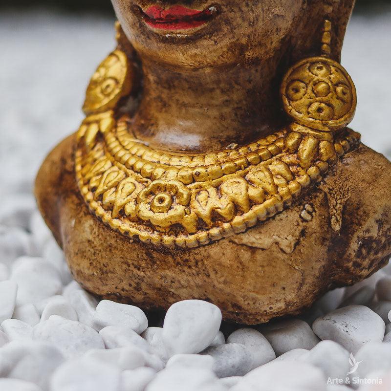 Estatua de Buda de Bronce 25cm - India – Arte & Sintonia