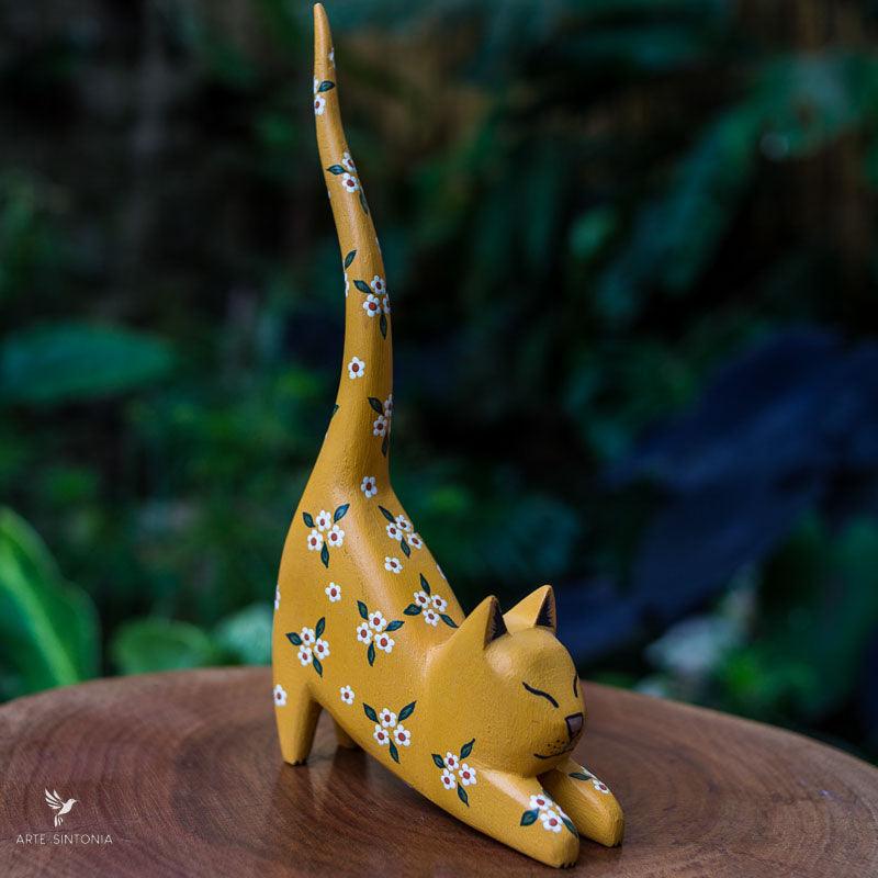 Animais  Estátua de resina de um gato brincalhão realista - Déco et  Artisanat